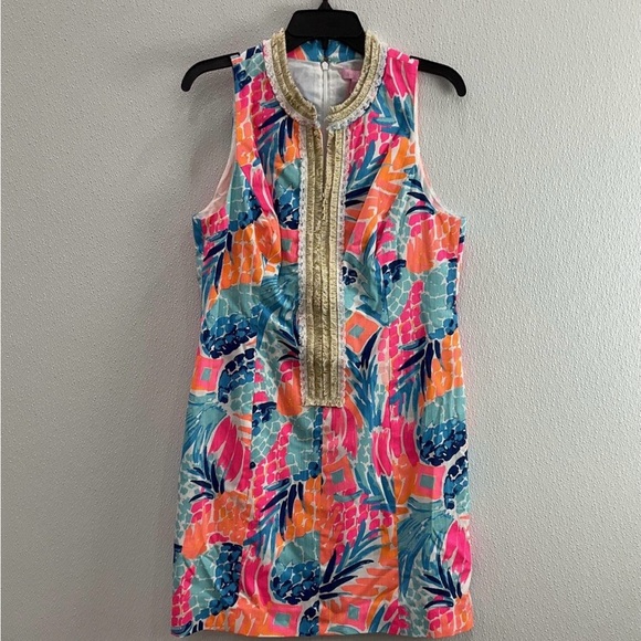 Lilly Pulitzer Dresses & Skirts - BNWT Lilly Pulitzer Alexa Multi Goombay Smashed Printed Shift with Beading